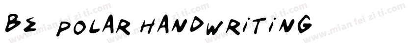 be-polar handwriting字体转换